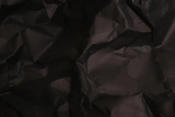 Fondo Papel Arrugado Arrugado Negro Textura Grunge Fondo — Foto de Stock