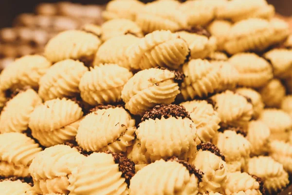 Grupp Diverse Kakor Chokladchips Havregryn Russin Vit Choklad — Stockfoto