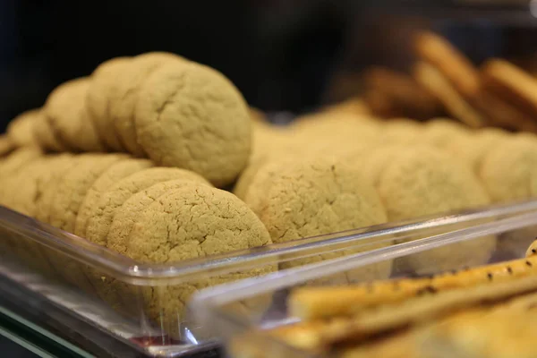 Grupo Galletas Surtidas Chip Chocolate Pasas Avena Chocolate Blanco — Foto de Stock