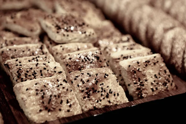 Gruppo Biscotti Assortiti Gocce Cioccolato Farina Avena Uvetta Cioccolato Bianco — Foto Stock