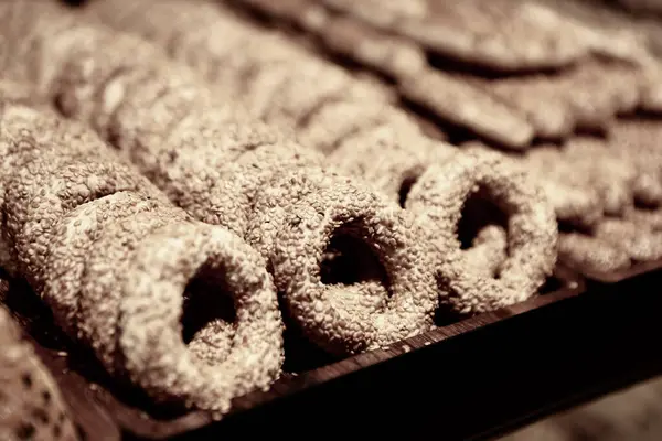 Gruppo Biscotti Assortiti Gocce Cioccolato Farina Avena Uvetta Cioccolato Bianco — Foto Stock