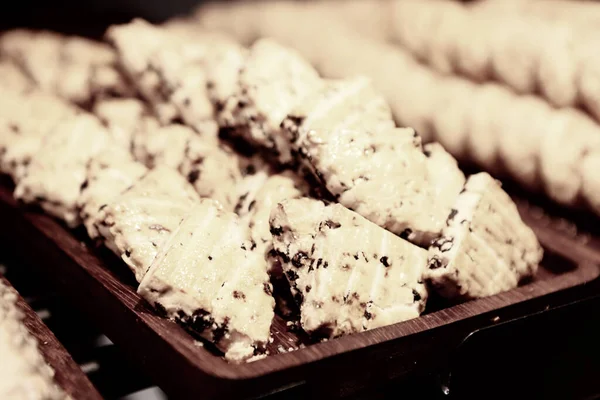 สารพ อคโกแลตช าวโอ กเกด อคโกแลตขาว — ภาพถ่ายสต็อก