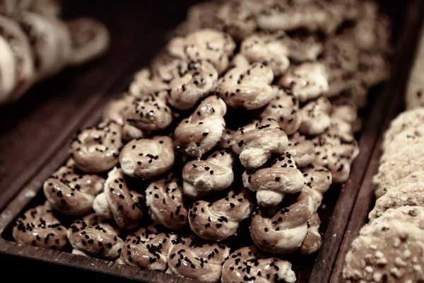 Grupo Galletas Surtidas Chip Chocolate Pasas Avena Chocolate Blanco — Foto de Stock