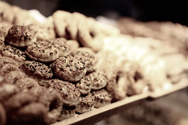 Grupo Galletas Surtidas Chip Chocolate Pasas Avena Chocolate Blanco — Foto de Stock