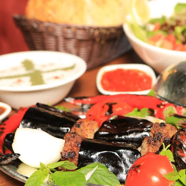 Török Arab Hagyományos Ramadán Kebab — Stock Fotó