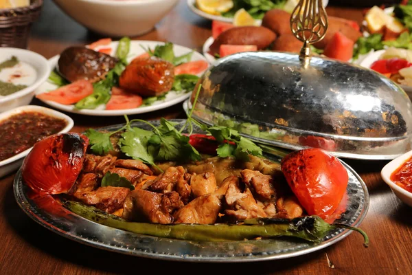 Turco Árabe Tradicional Ramadán Kebab — Foto de Stock