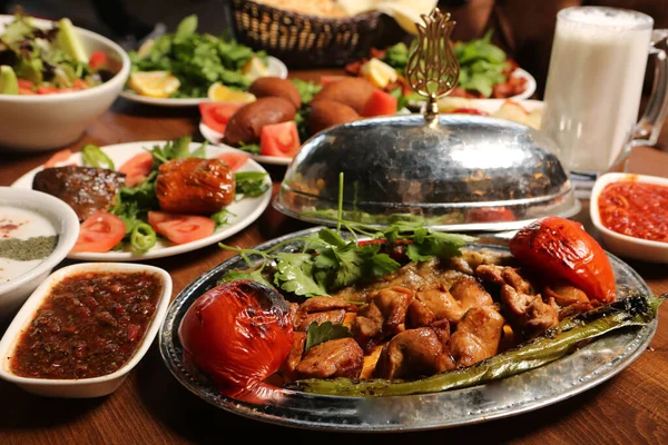 Turco Árabe Tradicional Ramadán Kebab —  Fotos de Stock