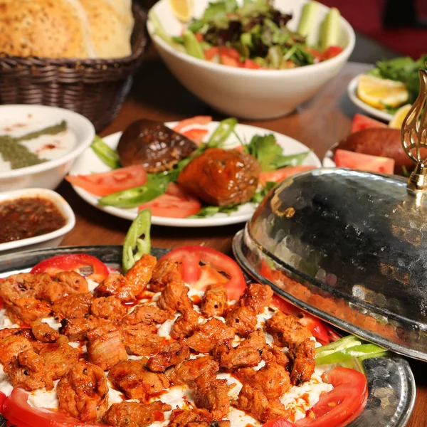 Turco Árabe Tradicional Ramadán Kebab —  Fotos de Stock