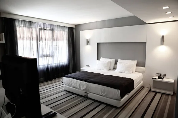 Komfort Hotelzimmer Luxuriösen Stil — Stockfoto