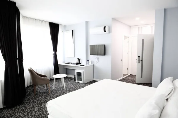 Komfort Hotell Sovrum Lyx Stil — Stockfoto