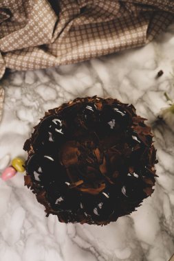 Masada lezzetli bir pasta var.