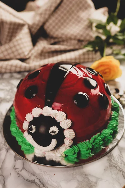 Board Delicious Cake Table — Stock Photo, Image