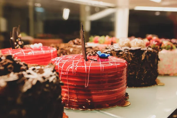 Board Delicious Cake Table — Stock Photo, Image