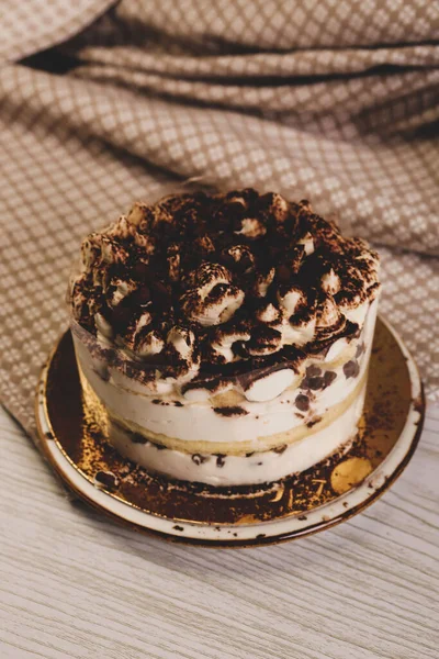 Board Delicious Cake Table — Stock Photo, Image