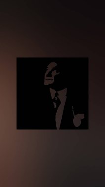 Atatürk 'ün çizimi. Türkiye Cumhuriyeti 'nin ilk cumhurbaşkanı. 