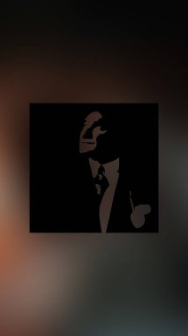 Atatürk 'ün çizimi. Türkiye Cumhuriyeti 'nin ilk cumhurbaşkanı. 