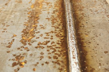 Paslı metal dokusu, eski grunge arkaplan