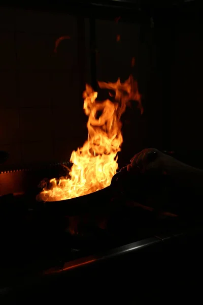 Carne Saute Turco Sote Com Torta Cabelo Carne Sac Tava — Fotografia de Stock