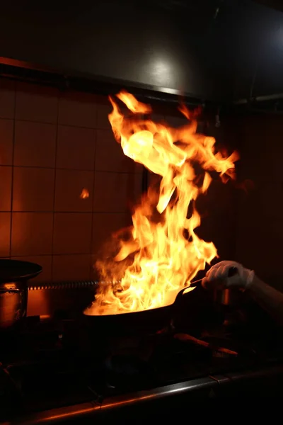 Carne Saute Turco Sote Com Torta Cabelo Carne Sac Tava — Fotografia de Stock