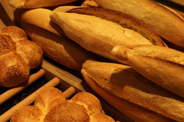 Delicioso Pão Assado Estético Natural — Fotografia de Stock