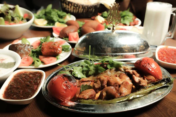 Turco Árabe Tradicional Ramadán Kebab —  Fotos de Stock