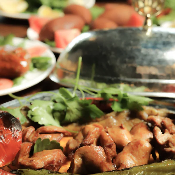 Turco Árabe Tradicional Ramadã Kebab — Fotografia de Stock