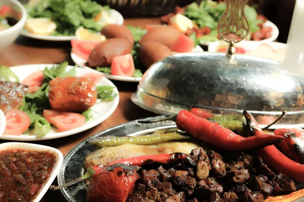 Kebab Ramadan Tradisional Turki Dan Arab — Stok Foto