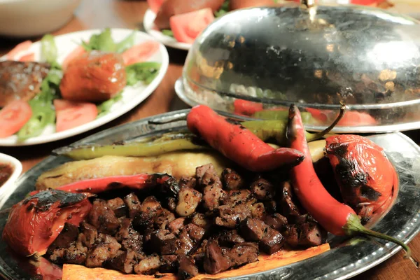 Turco Árabe Tradicional Ramadán Kebab —  Fotos de Stock