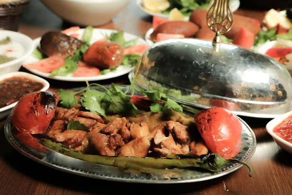 Turco Árabe Tradicional Ramadán Kebab —  Fotos de Stock