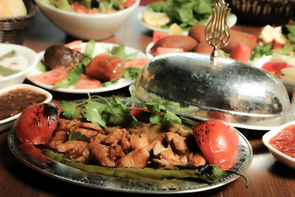 Turco Árabe Tradicional Ramadã Kebab — Fotografia de Stock