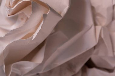 Beyaz buruşmuş kağıt arkaplan grunge doku arkaplanı