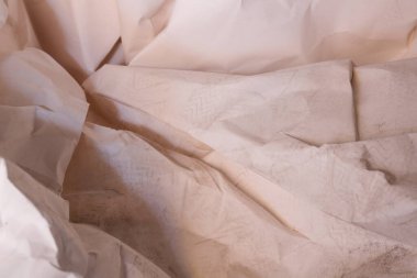 Beyaz buruşmuş kağıt arkaplan grunge doku arkaplanı