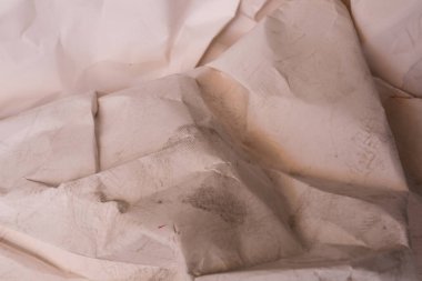 Beyaz buruşmuş kağıt arkaplan grunge doku arkaplanı