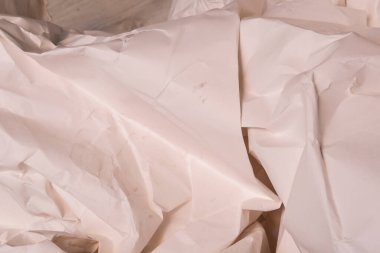 Beyaz buruşmuş kağıt arkaplan grunge doku arkaplanı