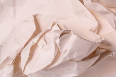 Beyaz buruşmuş kağıt arkaplan grunge doku arkaplanı