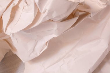 Beyaz buruşmuş kağıt arkaplan grunge doku arkaplanı