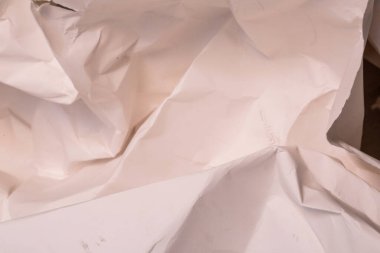 Beyaz buruşmuş kağıt arkaplan grunge doku arkaplanı