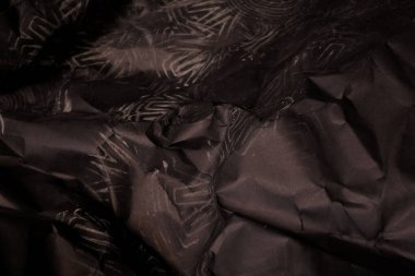 siyah buruşmuş kağıt arkaplan grunge doku arkaplanı