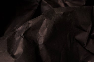 siyah buruşmuş kağıt arkaplan grunge doku arkaplanı
