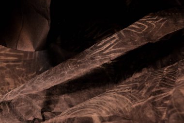 siyah buruşmuş kağıt arkaplan grunge doku arkaplanı