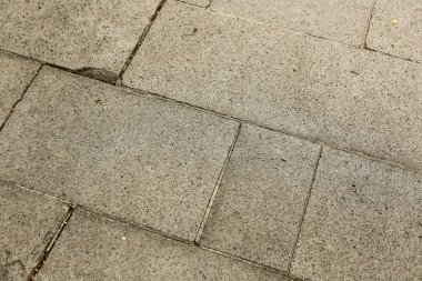 Gri Tuğla Taş Kaldırım dokusu arka planı