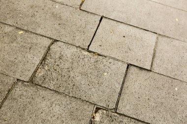 Gri Tuğla Taş Kaldırım dokusu arka planı