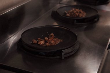 Meat Saute Turkish Et sote with Hair Pie Meat - Sac Tava - Sac Kavurma