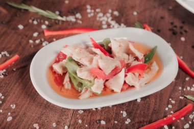 Geleneksel Türk ve Yunan yemek meze masası