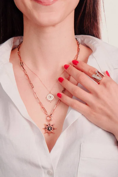 Diamanten Sieraden Luxe Fashion Sieraden — Stockfoto