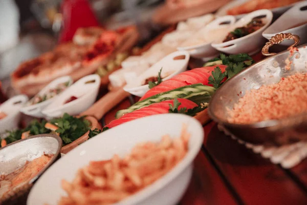 Rich Delicious Turkish Breakfast — Stock Photo, Image