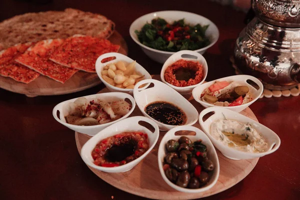 Rich Delicious Turkish Breakfast — Stock Photo, Image