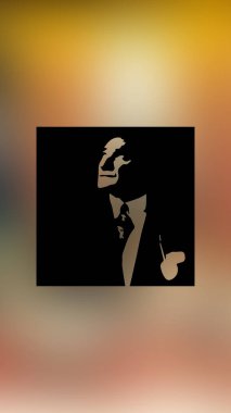 Atatürk 'ün çizimi. Türkiye Cumhuriyeti 'nin ilk cumhurbaşkanı. 