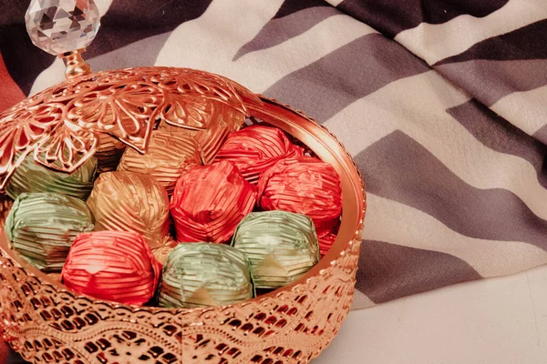 bir sürü değişik çikolatalı pralin