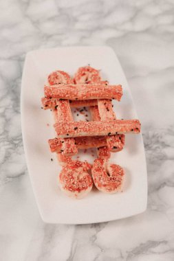 Koyu çikolata parçaları ile tanımlama